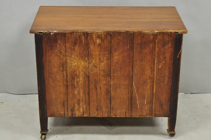 Antique Walnut Miniature Salesman Sample Small Chippendale Chest of Drawers