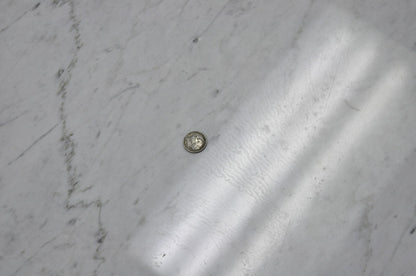 Vintage Mid Century Modern Knoll Style Pedestal Base Marble Top Coffee Table