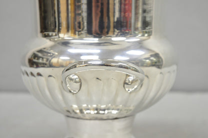 Vintage Leonard Silver Plated Ribbed Trophy Cup Urn Champagne Chiller Ice Bucket