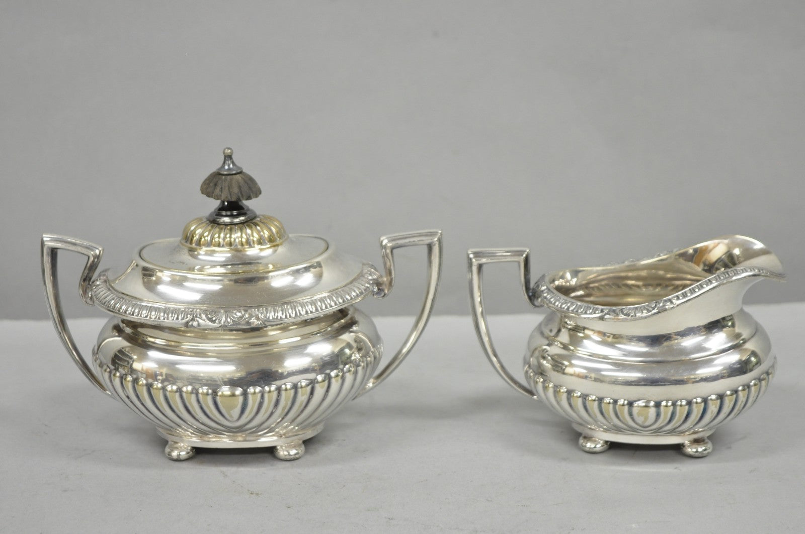 Vintage Reed & Barton Sulgrave Manor Edwardian Silver Plated Tea Set - 4 Pc Set