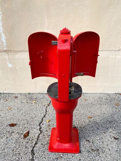 Antique Gilbert & Barker Red Self Measuring Type 208 Vintage Curbside Gas Pump