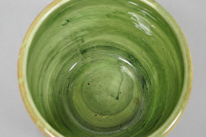 Weller Clinton Art Pottery Green Glazed Squirrel & Acorn Planter Jardinière