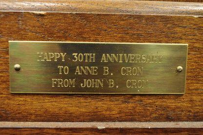 Vintage "The Walden Ridge" Ridgeway Standing Oak Tall Case Grandfather Clock