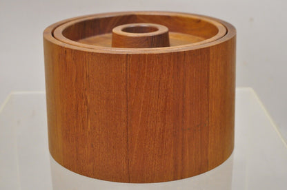 Mid Century Danish Modern Dansk Teak Lidded Ice Bucket by Quistgaard