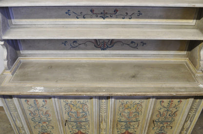 Italian Provincial French Country Large Cupboard Cabinet Hutch by Trouvailles