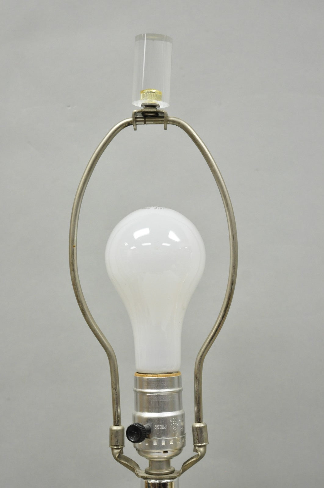Mid Century Modern Iridescent Gold Ceramic Pottery Clam Shell Table Lamp - Pair