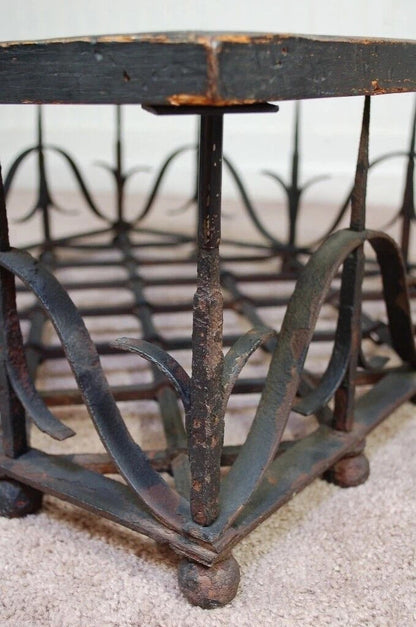 Antique Mission Arts & Crafts Samuel Yellin Style Wrought Iron Coffee Table
