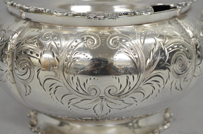 Antique Victorian Silver Plated Lidded Soup Tureen by Riverton Silver Co.