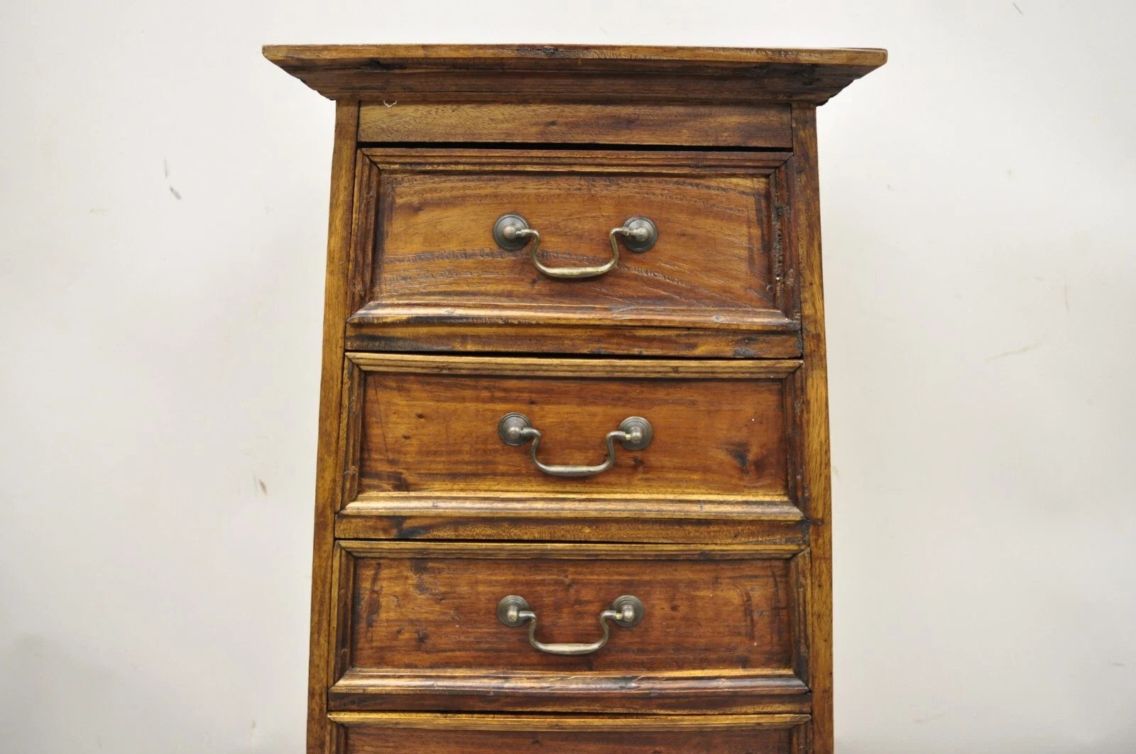 French Country Style Wooden Pyramid 41" Dresser Lingerie Chest Side Table