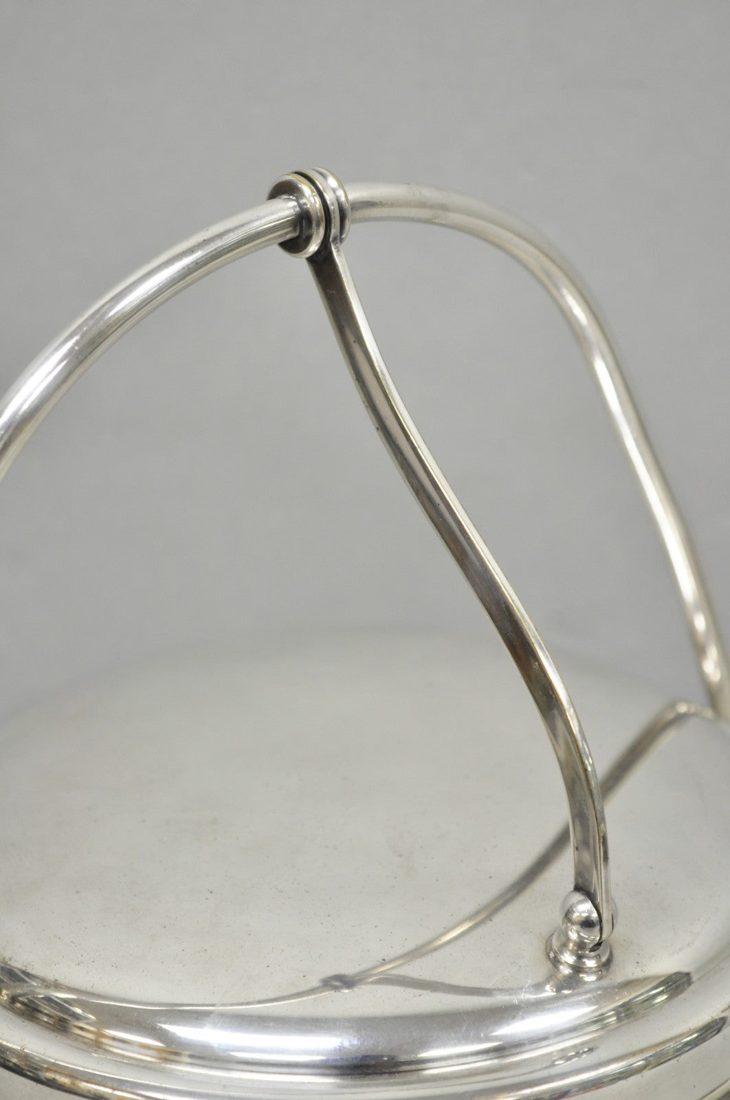 Vintage Bernard Rice's Sons Silver Plated Reticulating Hinge Lid Bar Ice Bucket