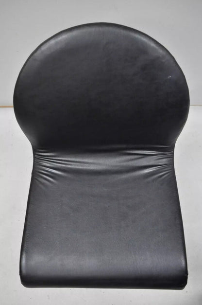 Vintage Verner Panton 1-2-3 System Fritz Hansen Mid Century Black Dining Chair