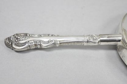 Vintage English Victorian Silver Plated Rose Flower Table Butler Crumb Catcher
