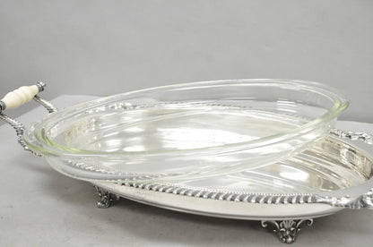 Antique Sheffield Victorian Silver Plated Large Twin Handle Serving Dish Platter