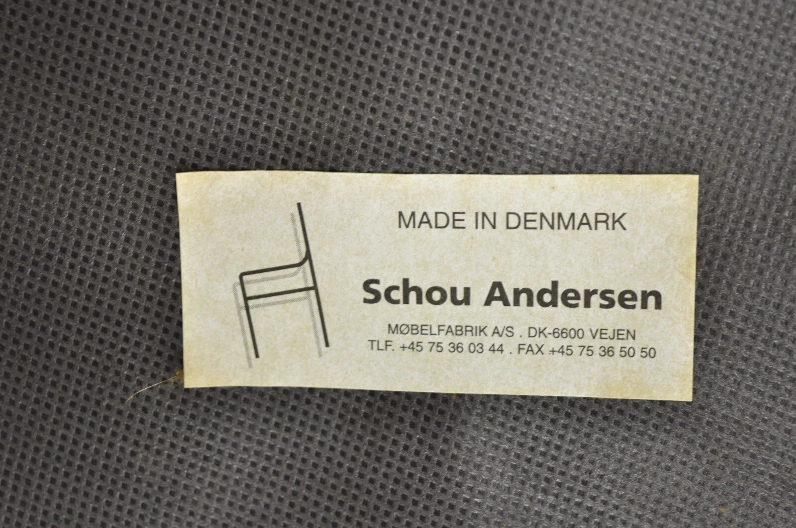 Vintage Schou Andersen Mobelfabrik Mid Century Danish Modern Teak Wood Arm Chair