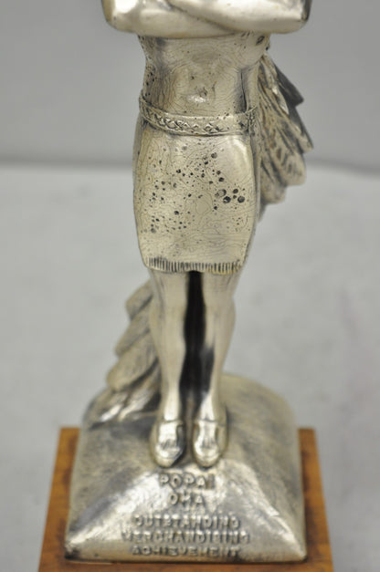 Vintage 1960s POPAI OMA Store Display Award Trophy Native American Chief Figure