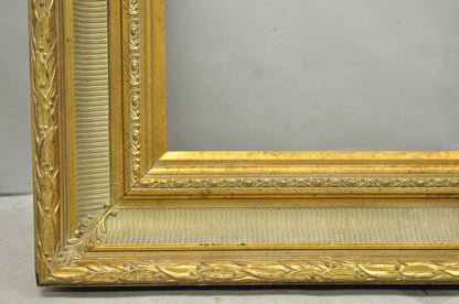 Vintage Large 42x36 French Louis XV Style Gold Gilt Wall Art Picture Frame