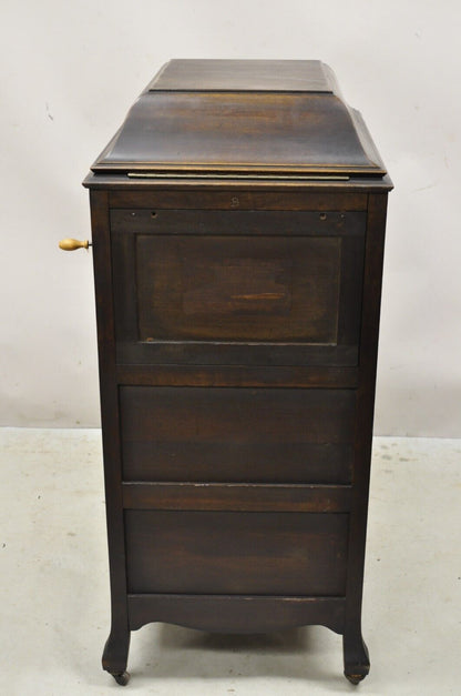 Antique Victor Talking Machine VV-XI Record Player Victrola Mahogany Floor Model
