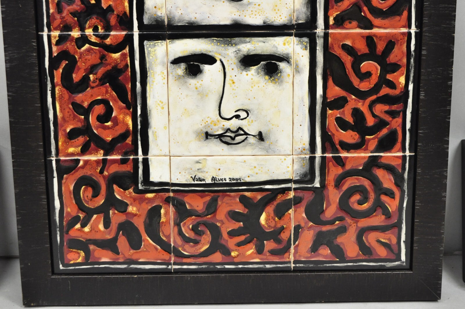Modern Pablo Picasso Style Ceramic Tile Wall Art Set, Victor Alves 2009 - 3 Pcs