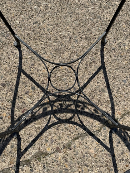 Salterini Style Wrought Iron Garden Patio Dining Set by Florentine Craft Studio