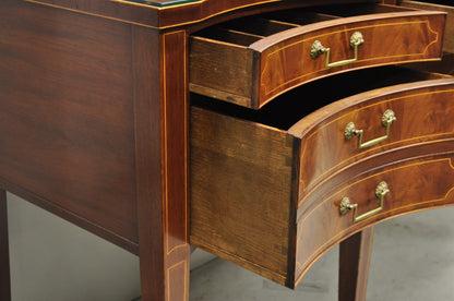 Vintage Hepplewhite Sheraton Mahogany Serpentine Buffet Sideboard attr. Baker