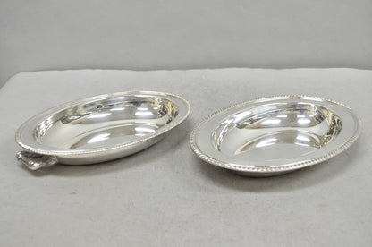 Vintage Oneida Fiesta Silver Plated Oval Covered Vegetable Serving Dish Platter