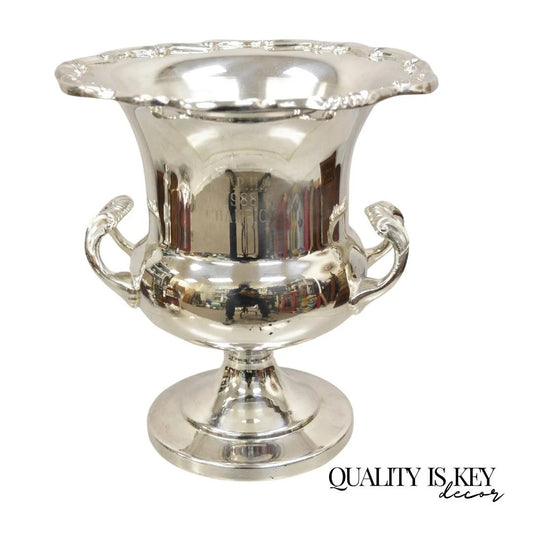 Vintage NJPHA 1988 Champion Silver Plate Trophy Cup Champagne Chiller Ice Bucket