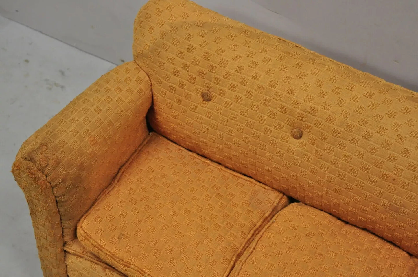 Small Vintage Wood Frame Traditional Miniature Doll Child's Kid's Sofa Couch