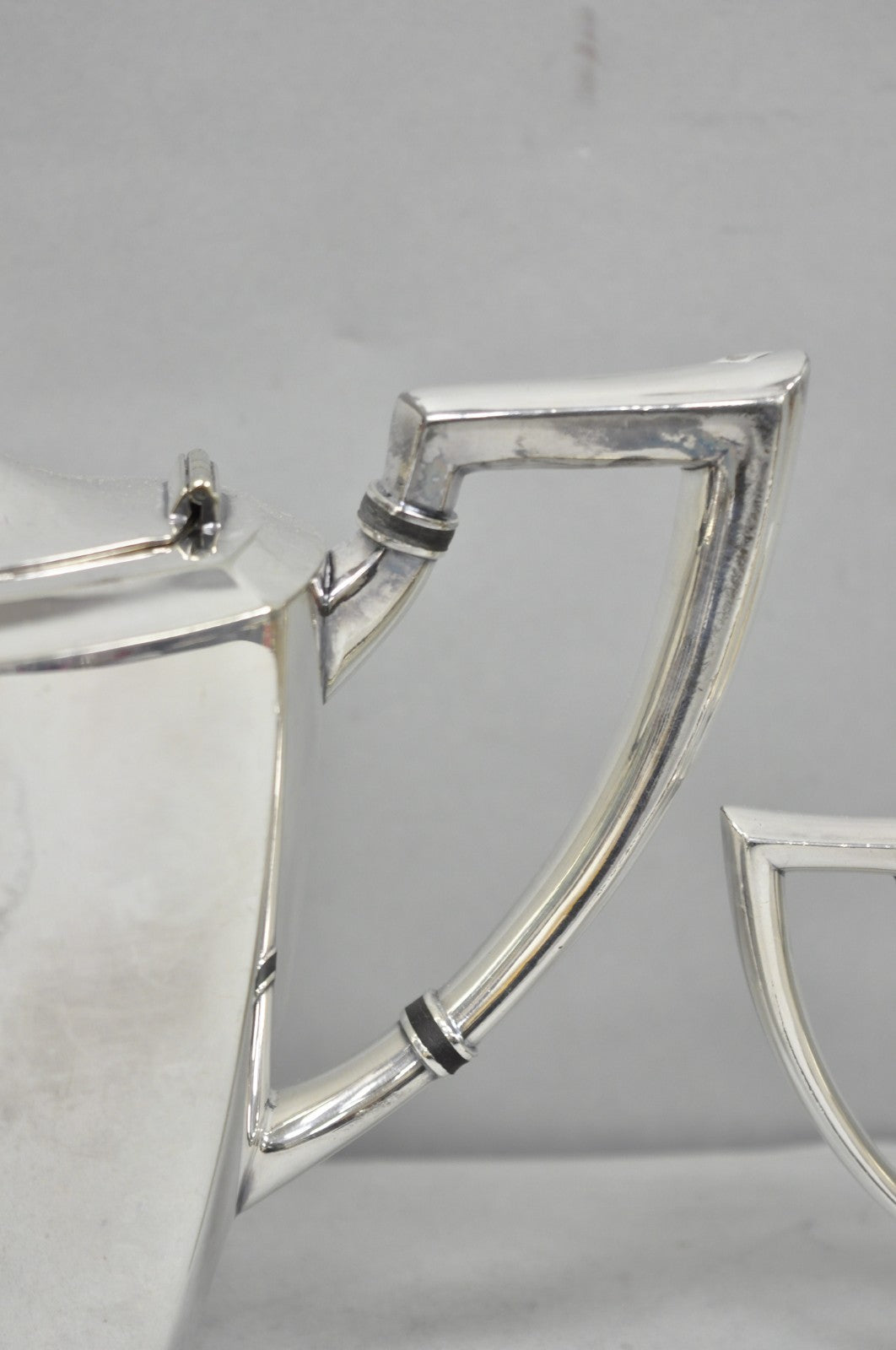 Antique Community Silver Plated Art Deco Birds of Paradise Tea Service Set 3 Pcs