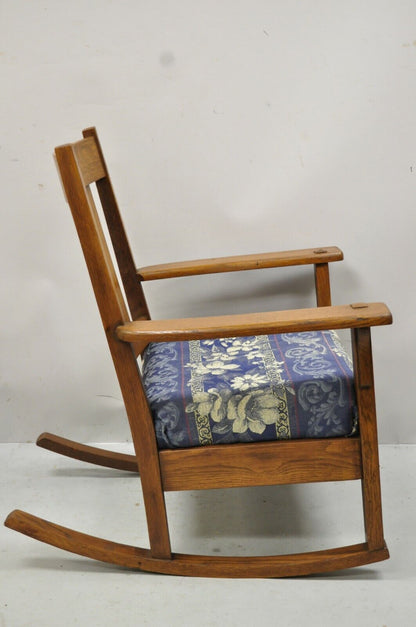 J.M. Young & Sons Antique Mission Oak Arts & Crafts Rocker Rocking Chair