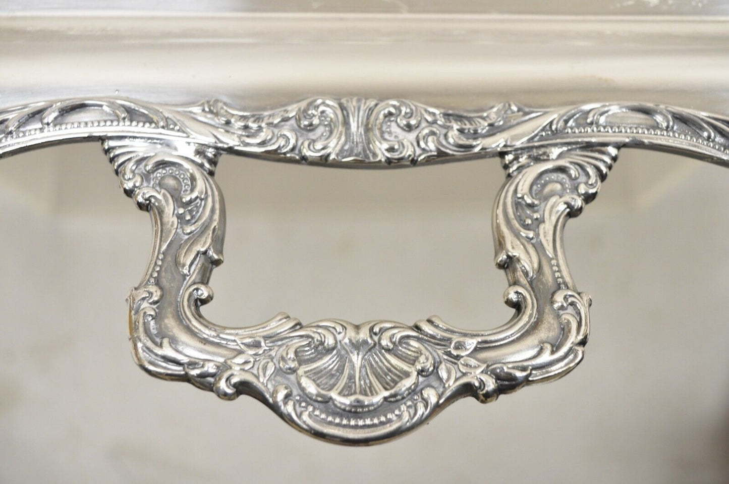 Vintage WM Rogers 290 Silver Plated Ornate Victorian Style Serving Platter Tray