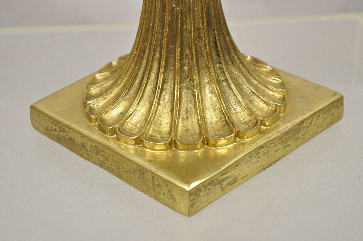 Maitland Smith Porcelain Brass Bronze Pedestal Fruit Bowl Jardiniere Centerpiece