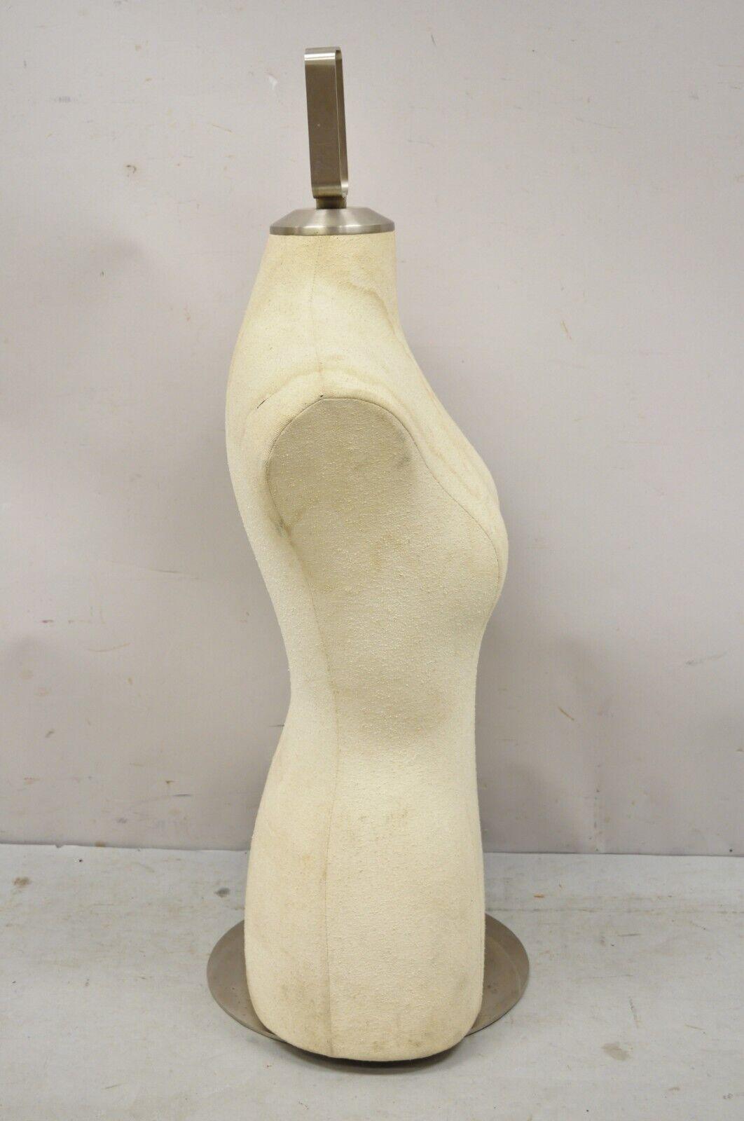 Counter Top Torso Dress Form Mannequin on Revolving Pedestal Base