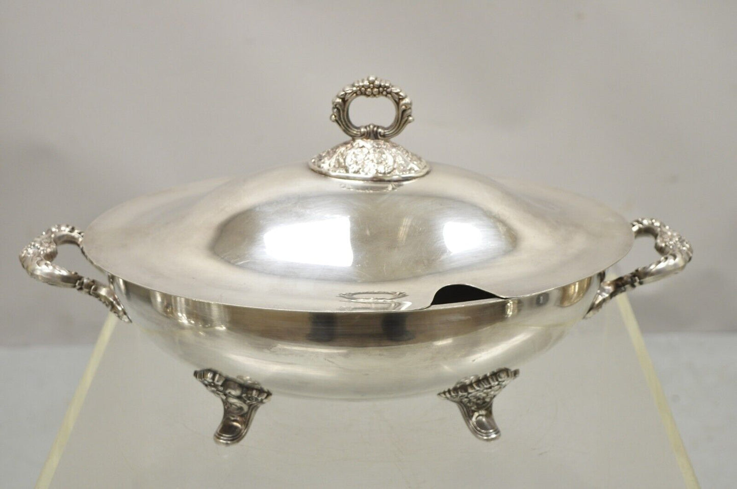 Poole Epca Lancaster Silver Plate Lidded Regency Style Soup Tureen Serving Bowl