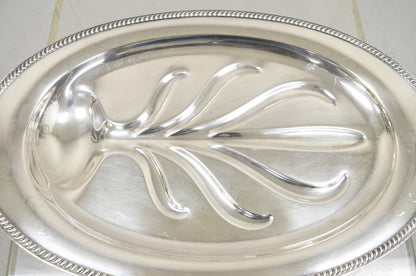 Community Plate English Regency Silver Plated Oval Meat Cutlery Serving Platter