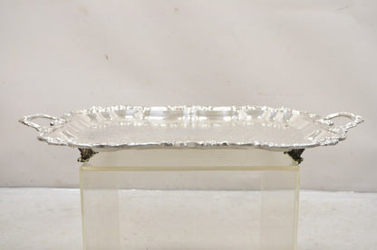 Vintage Sheridan Large Ornate Silver Plated Victorian Style Serving Platter Tray