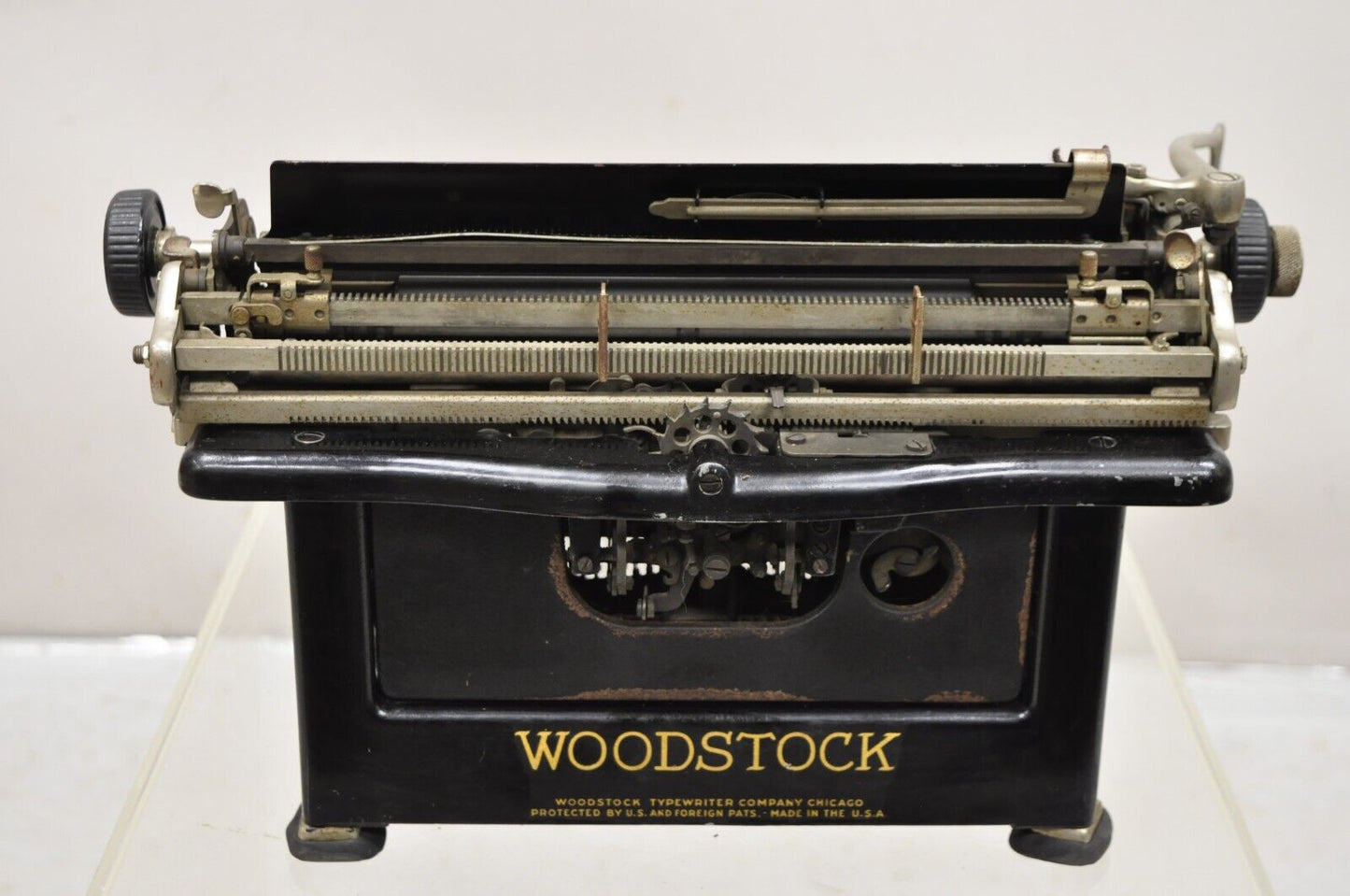 Antique Art Deco Woodstock Manual Typewriter