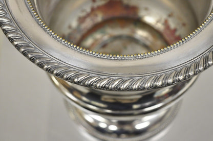 English Regency Lion Head Drop Pulls Silver Plated Champagne Chiller Ice Bucket