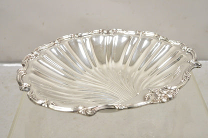 W & SB English Regency Style Silver Plated Large Scallop Clam Shell Serving Dish