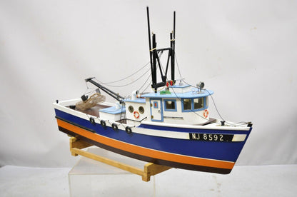 Vintage 48" Fishing Boat Ship Model A - Rab NJ 8592