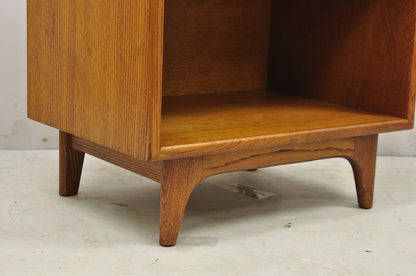 Lane Perception Oak Mid Century Modern One Drawer Nightstand Side Table