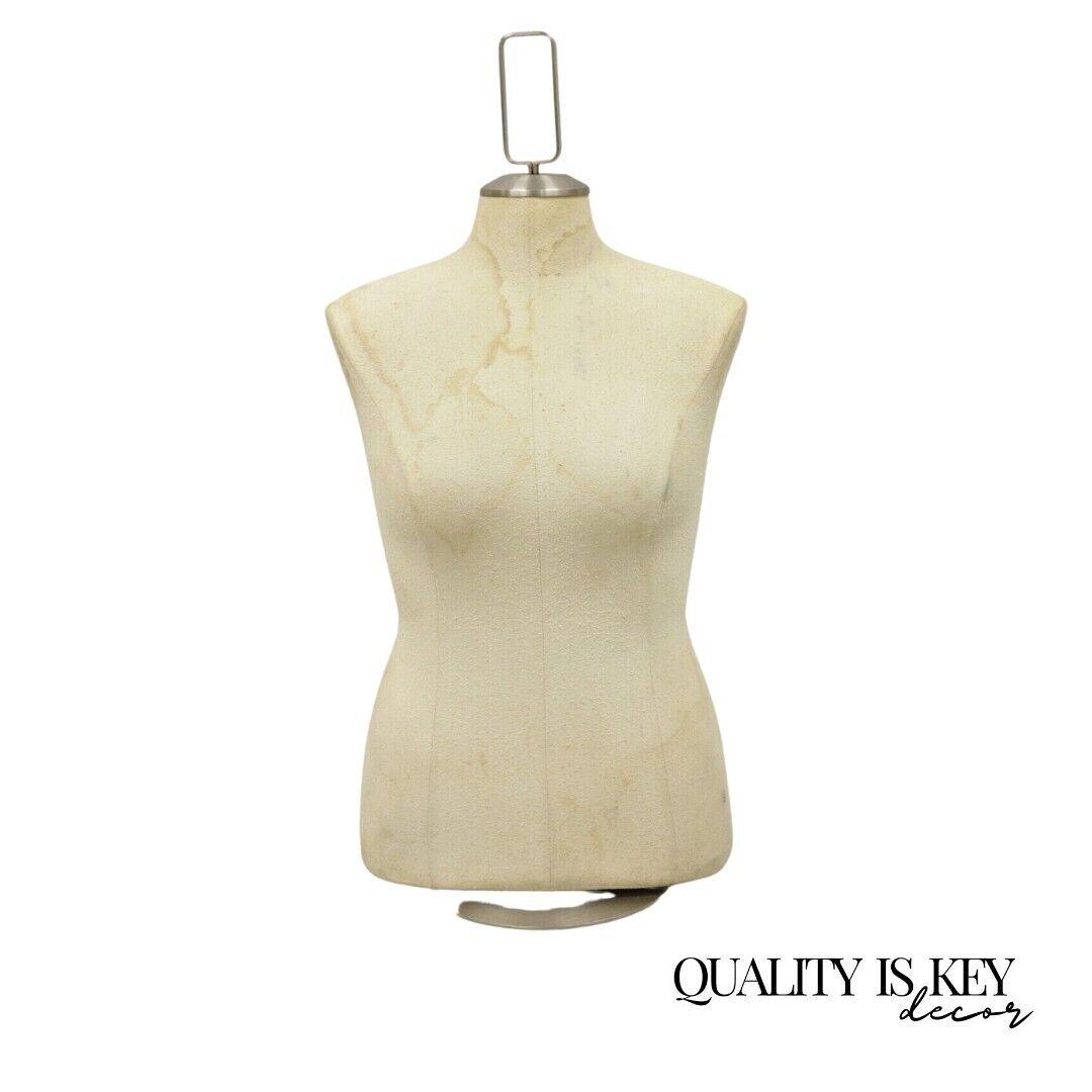 Counter Top Torso Dress Form Mannequin on Revolving Pedestal Base