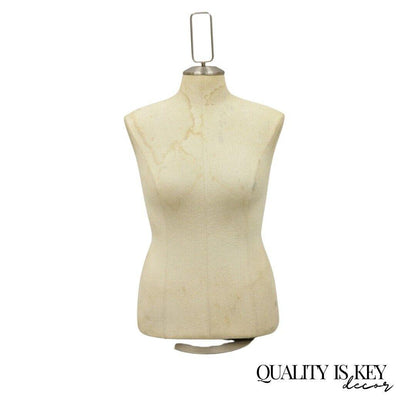 Counter Top Torso Dress Form Mannequin on Revolving Pedestal Base