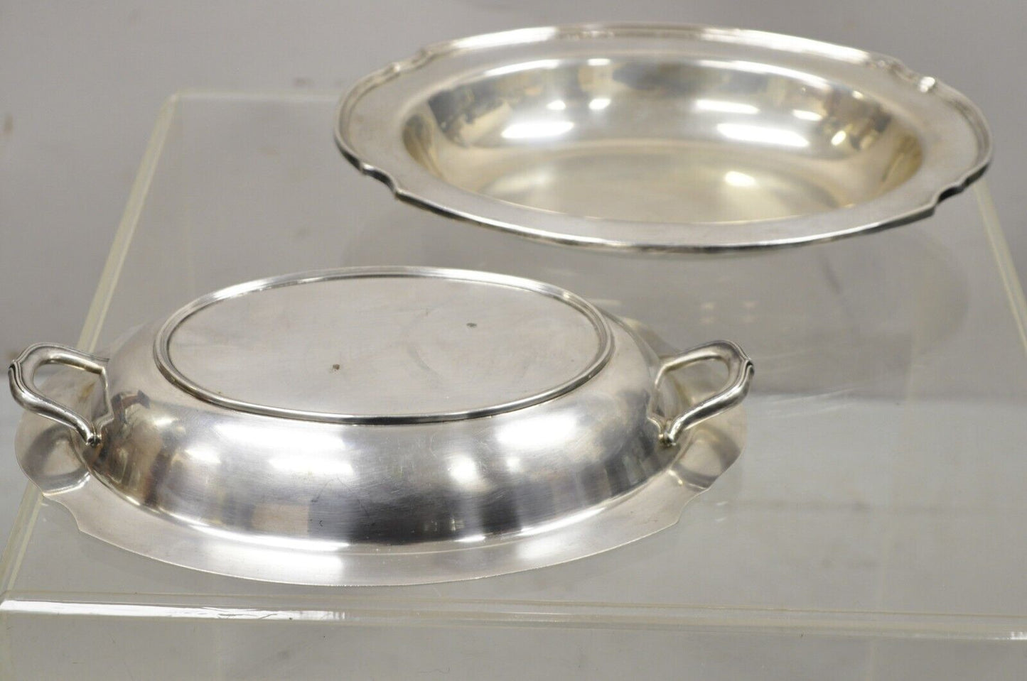 WM Rogers 2272 Washington Silver Plate Victorian Style Lidded Dish