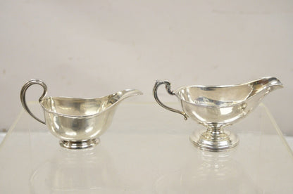 Vintage Silver Plated Victorian Serving Gravy Boat Sauce Boats - Lot of 6