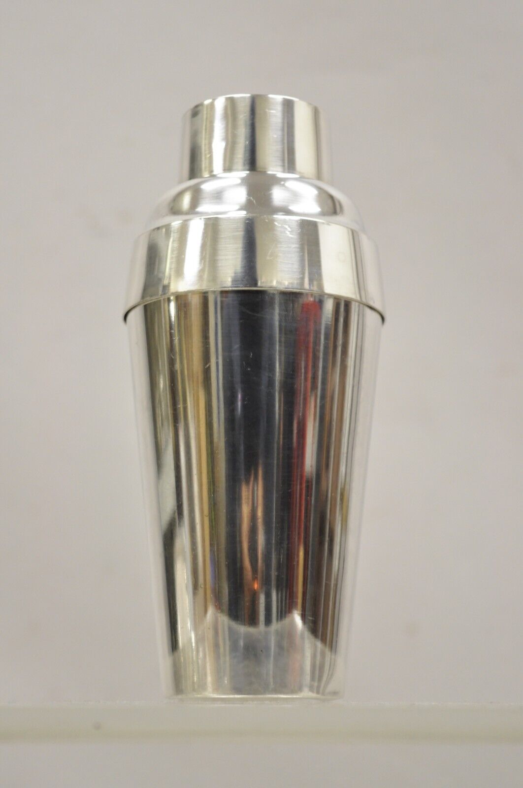 Vintage GM Co. Silver Plated Art Deco Cocktail Bar Martini Shaker