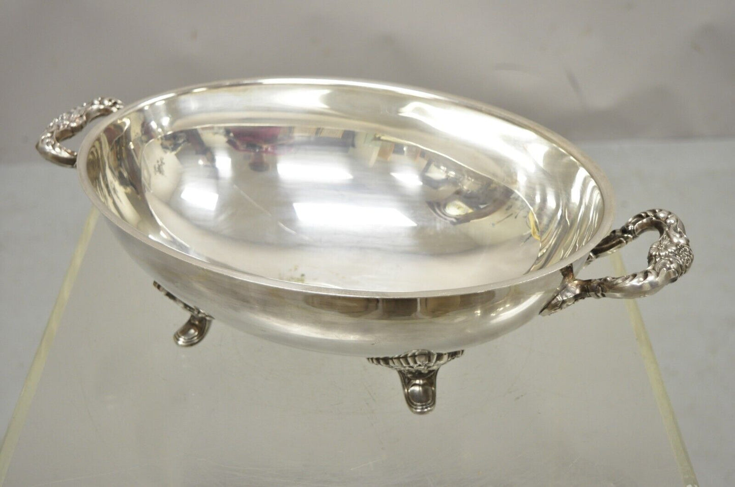 Poole Epca Lancaster Silver Plate Lidded Regency Style Soup Tureen Serving Bowl