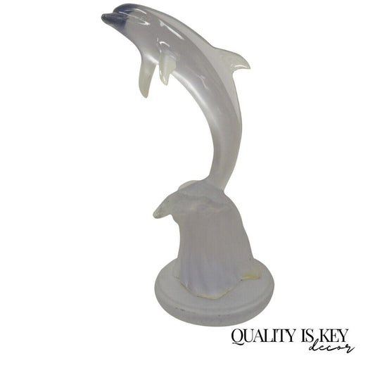 Donjo Acrylic Lucite Dolphin 22" Statue Sculpture 394/750 Modern Figure