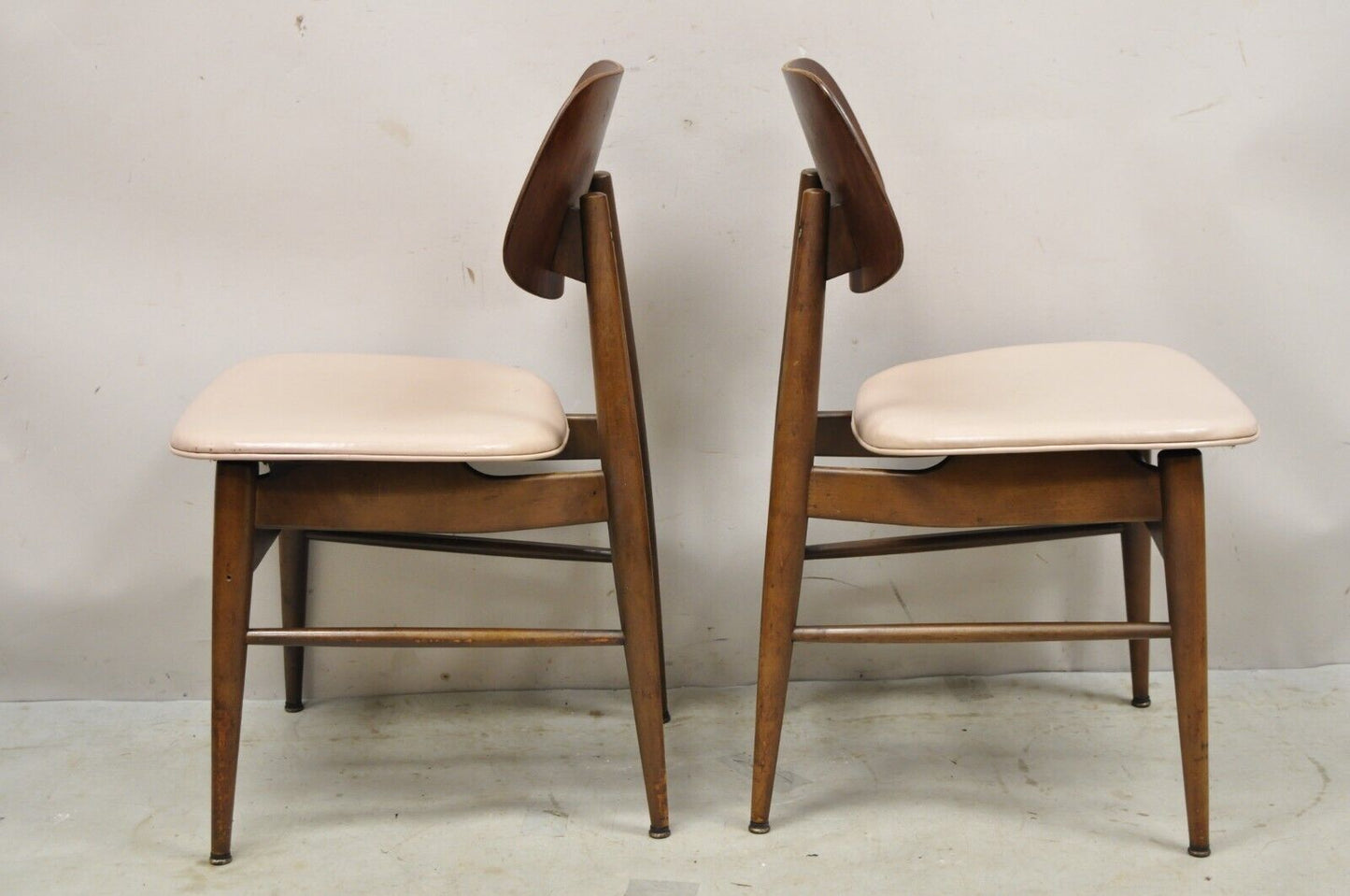 Vintage Thonet Mid Century Modern Bentwood Walnut Dining Chairs - Set of 4