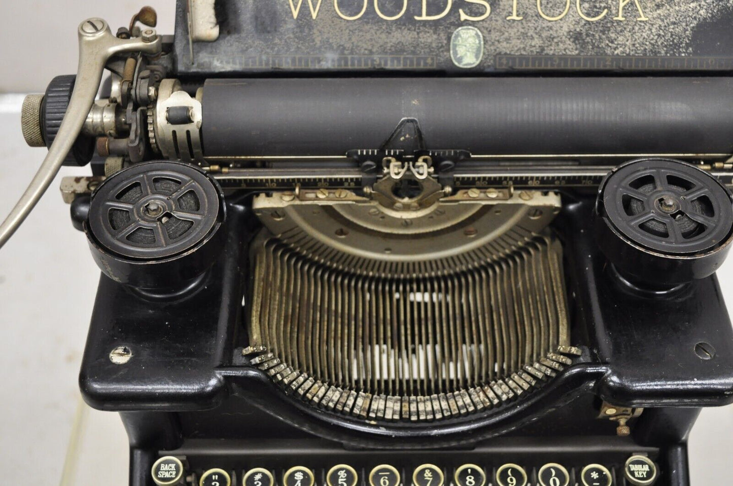 Antique Art Deco Woodstock Manual Typewriter