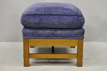 Stickley Mission Oak Arts & Crafts Upholstered Cushion Stool Ottoman Footstool